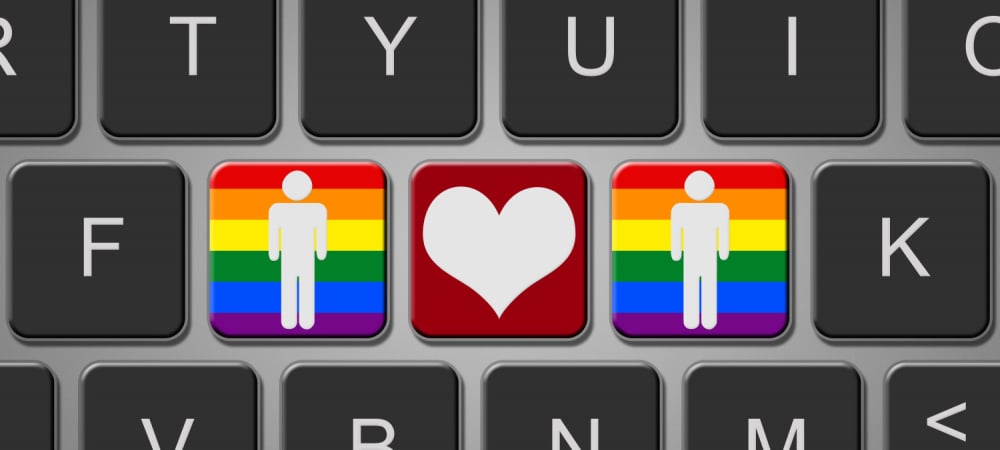 Smartphone mit Dating-App - für viele der erste Kontakt zur Community.