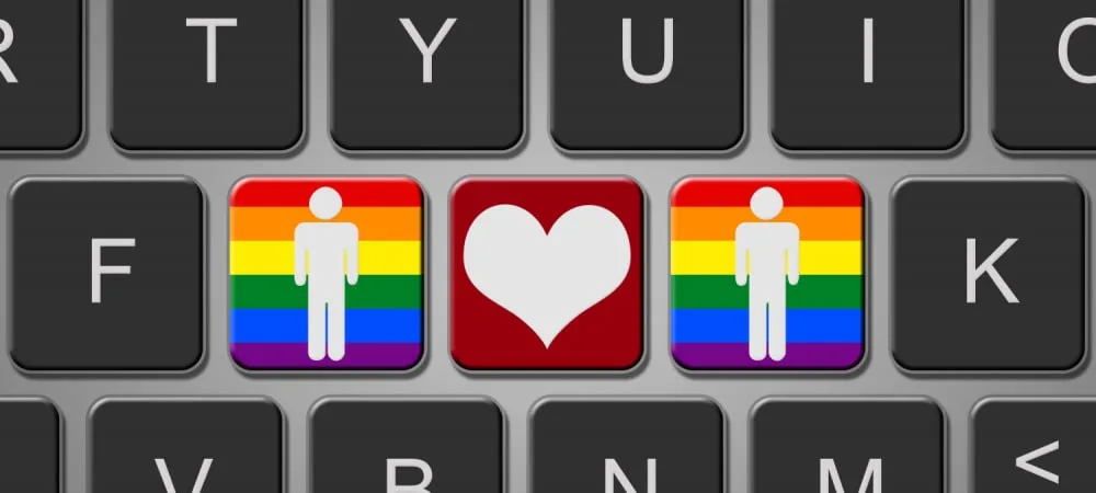 Smartphone mit Dating-App - für viele der erste Kontakt zur Community.