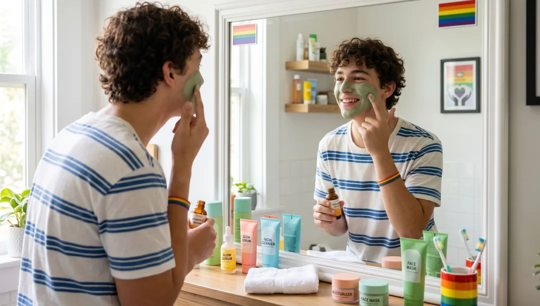 Skincare für schwule Teenager - die beste Routine für klare Haut - Coverbild