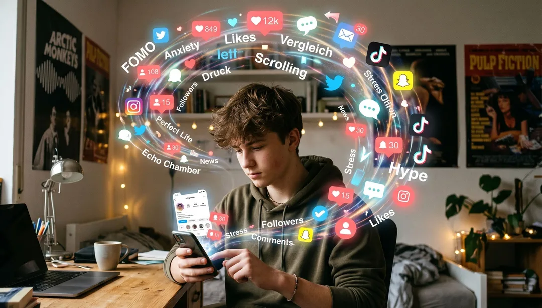 Social Media und dein Kopf - wann es dir schadet und wann es hilft - Coverbild